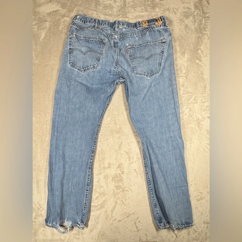 Levi’s Men’s 501 Original Fit Button Fly 100% Cotton Worn In Blue Jeans Size 38